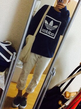 「VANS（バンズ）のアイテム（スニーカー、ブラック系）」を使った、yuyuさん（レディース・163cm）の秋コーディネート