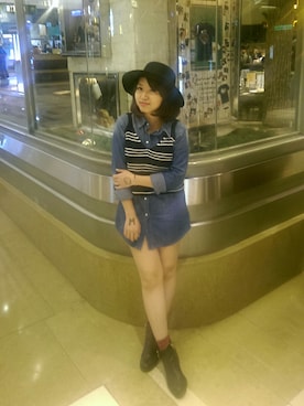 「踝靴」｜小小 Ninaさん（レディース・145cm）の秋コーディネート