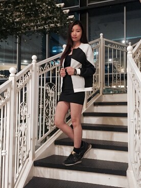 「ZALORA（-）のアイテム（ジャケット/アウター）」を使った、Olivia Heeさん（レディース・160cm）の夏コーディネート