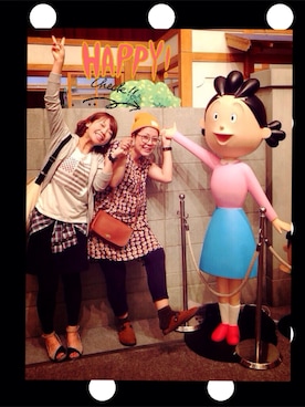 「UNIQLO（ユニクロ）のアイテム（その他パンツ、ブルー系）」を使った、shioriさん（レディース・155cm）の夏コーディネート