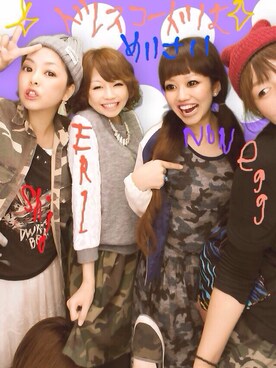 「unglid（アングリッド）のアイテム（ミリタリージャケット、グリーン系）」を使った、shioriさん（レディース・155cm）の秋コーディネート