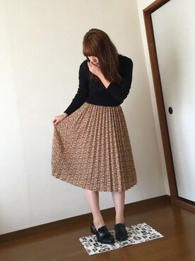 「ジーユーコーデ」｜「アイテム（その他シューズ）」を使った、ayanaさん（レディース・162cm）の秋コーディネート