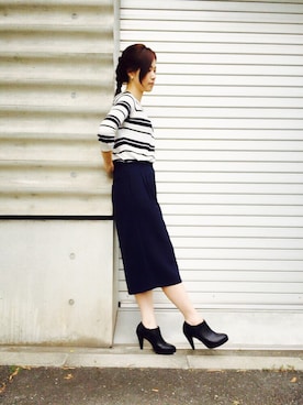 「Fin（フィン）のアイテム」を使った、JJさん（レディース・162cm）の夏コーディネート