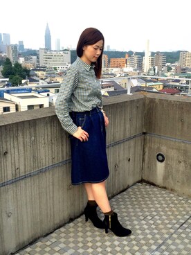 「Fin（フィン）のアイテム」を使った、JJさん（レディース・162cm）の秋コーディネート