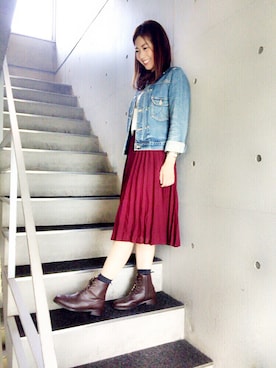 「Fin（フィン）のアイテム」を使った、JJさん（レディース・162cm）の秋コーディネート