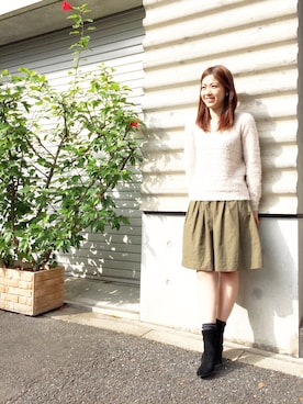 「Fin（フィン）のアイテム」を使った、JJさん（レディース・162cm）の秋コーディネート