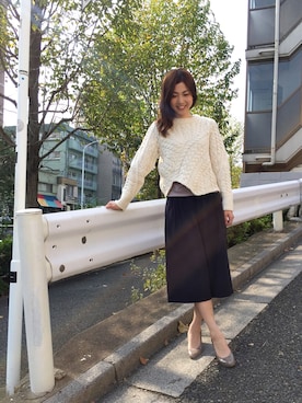 「Fin（フィン）のアイテム」を使った、JJさん（レディース・162cm）の秋コーディネート