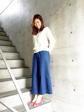 「Fin（フィン）のアイテム」を使った、JJさん（レディース・162cm）の春コーディネート