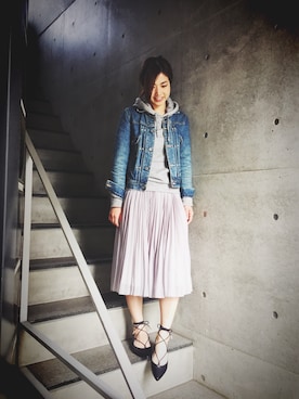 「Fin（フィン）のアイテム」を使った、JJさん（レディース・162cm）の春コーディネート