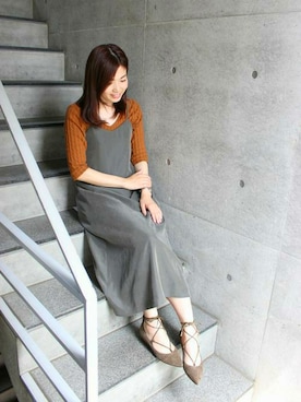 「Fin（フィン）のアイテム」を使った、JJさん（レディース・162cm）の秋コーディネート