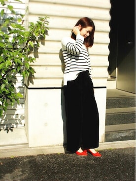 「Fin（フィン）のアイテム」を使った、JJさん（レディース・162cm）の秋コーディネート