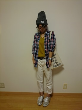 「STUDIOUS（ステュディオス）のアイテム（腕時計）」を使った、うーこさん（レディース・155cm）の秋コーディネート