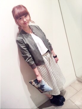 michan🍓(o❛◡❛o)さん（レディース・161cm）の夏コーディネート