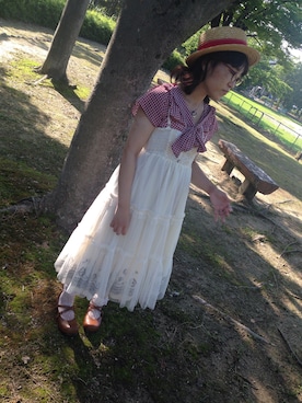 「axes femme（アクシーズファム）のアイテム（キャスケット）」を使った、ひめぼんさん（レディース・147cm）の秋コーディネート