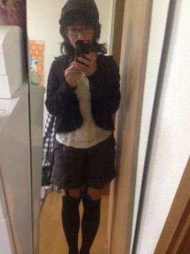 「ショーパン」｜「アイテム（マウンテンパーカー）」を使った、ひめぼんさん（レディース・147cm）の秋コーディネート