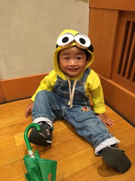 「MIKI HOUSE（ミキハウス）のアイテム（オールインワン・サロペット）」を使った、hanatoさん（レディース・167cm）の秋コーディネート