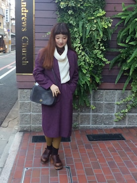 「PENDLETON（ペンドルトン）のアイテム（セットアップ）」を使った、PERORI.さん（レディース・162cm）の秋コーディネート