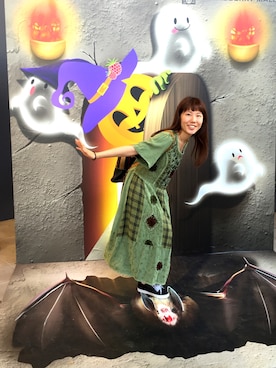「Grimoire（グリモワール）のアイテム（ワンピース/ドレス）」を使った、mana*さん（レディース・145cm）の秋コーディネート