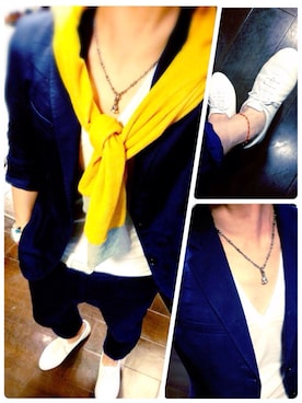 「JOURNAL STANDARD relume（ジャーナルスタンダード　レリューム）のアイテム（セットアップ）」を使った、すずきんぐさん（メンズ・178cm）の夏コーディネート