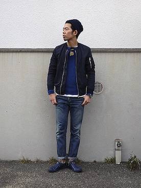 labo_matsuさん（メンズ・176cm）の冬コーディネート