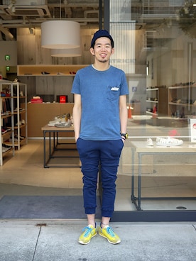 「PATRICK（パトリック）のアイテム（パンツ）」を使った、labo_matsuさん（メンズ・176cm）の春コーディネート