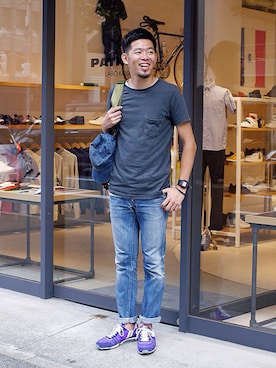 labo_matsuさん（メンズ・176cm）の夏コーディネート