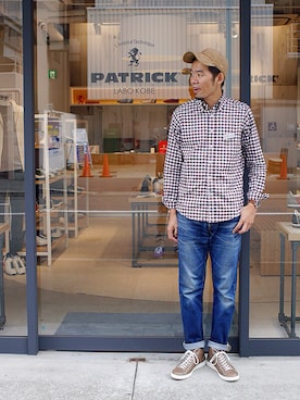 「PATRICK（パトリック）のアイテム（トップス）」を使った、labo_matsuさん（メンズ・176cm）の秋コーディネート