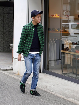 「PATRICK（パトリック）のアイテム（トップス）」を使った、labo_matsuさん（メンズ・176cm）の秋コーディネート