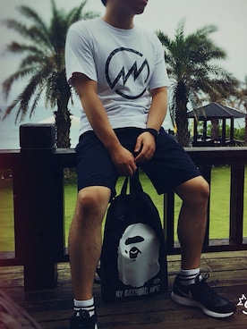 「INFINITY（インフィニティ）のアイテム」を使った、UZeedさん（メンズ・170cm）の秋コーディネート