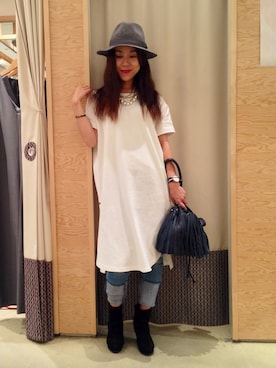 「Q（キュー）のアイテム」を使った、kubさん（レディース・152cm）の夏コーディネート