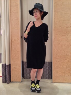 「Q（キュー）のアイテム（シューズ）」を使った、kubさん（レディース・152cm）の秋コーディネート