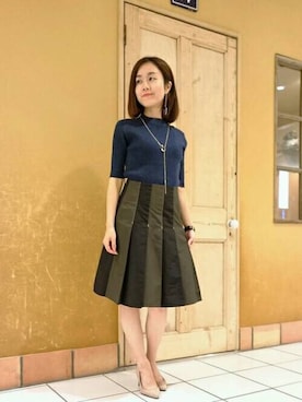 「フィット&フレア」｜kubさん（レディース・152cm）の秋コーディネート