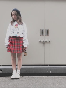 「スエット」｜り ん ごさん（レディース・160cm）の秋コーディネート