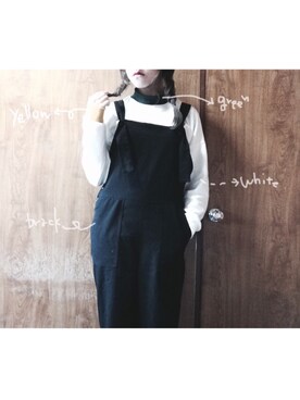 「yellow」｜り ん ごさん（レディース・160cm）の冬コーディネート