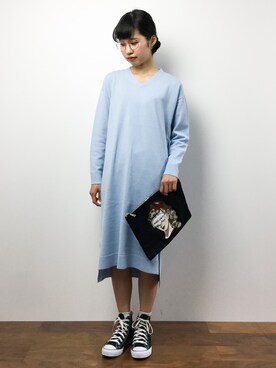 「chapter world（チャプターワールド）のアイテム（バッグ）」を使った、hinaさん（レディース・163cm）の夏コーディネート