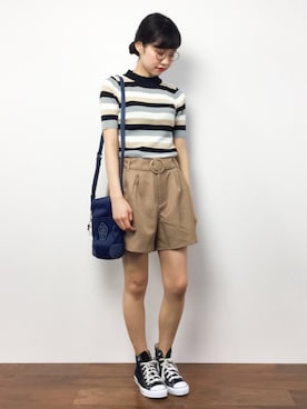 「CLATHAS（クレイサス）のアイテム」を使った、hinaさん（レディース・163cm）の夏コーディネート