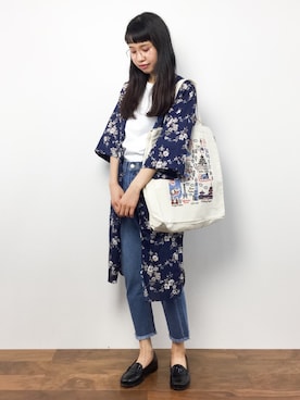 「Raisonne（レゾネ）のアイテム」を使った、hinaさん（レディース・163cm）の夏コーディネート