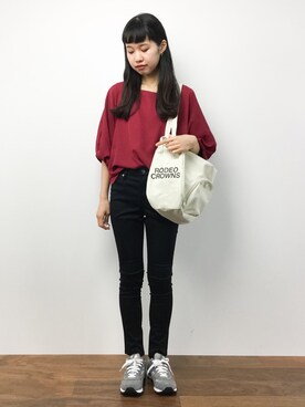 「バルーンスリーブ」｜hinaさん（レディース・163cm）の秋コーディネート