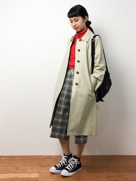 「kipling（キプリング）のアイテム」を使った、hinaさん（レディース・163cm）の秋コーディネート