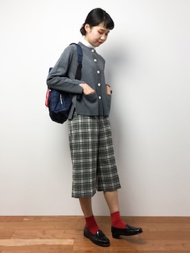 「spice edition（スパイスエディション）のアイテム」を使った、hinaさん（レディース・163cm）の秋コーディネート