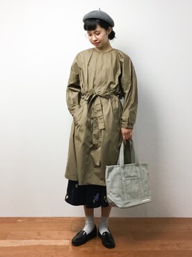 「caph（カーフ）のアイテム（ジャケット/アウター）」を使った、hinaさん（レディース・163cm）の秋コーディネート