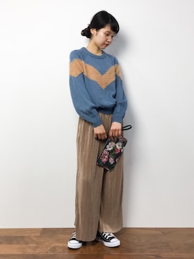 「Accessorize（アクセサライズ）のアイテム」を使った、hinaさん（レディース・163cm）の秋コーディネート