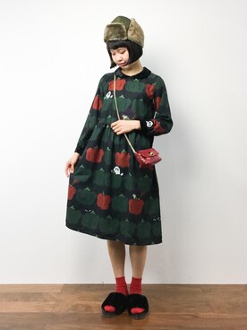 「Casselini（キャセリーニ）のアイテム（キャップ）」を使った、hinaさん（レディース・163cm）の秋コーディネート