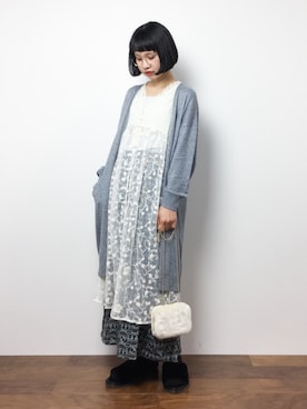 「chambre de charme（シャンブルドゥシャーム）のアイテム（パンツ）」を使った、hinaさん（レディース・163cm）の秋コーディネート