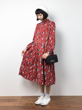 「Ted Baker（テッドベーカー）のアイテム」を使った、hinaさん（レディース・163cm）の秋コーディネート