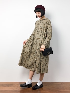 「Ted Baker（テッドベーカー）のアイテム」を使った、hinaさん（レディース・163cm）の秋コーディネート