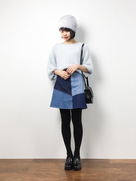「Another Edition（アナザーエディション）のアイテム（帽子）」を使った、hinaさん（レディース・163cm）の秋コーディネート