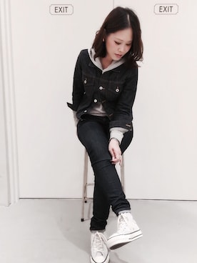 「Sheta（シータ）のアイテム（ジャケット/アウター）」を使った、fujiwara.mさん（レディース・162cm）の秋コーディネート