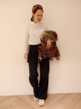 「sheta」｜fujiwara.mさん（レディース・162cm）の冬コーディネート