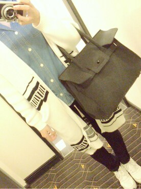 「SPINNS（スピンズ）のアイテム（その他）」を使った、夕莉さん（レディース・164cm）の春コーディネート